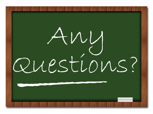 Any Questions - Classroom Board — Stock Photo, Image