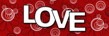 Banner - kırmızı siyah beyaz aşk