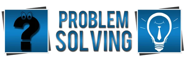 Problem Solving Blue Banner — Stock Photo, Image