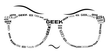 Geek gözlük - siyah