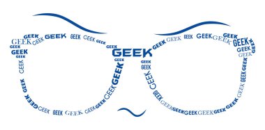 Geek gözlük - mavi