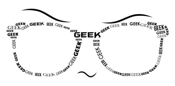 Specifiche Geek - Nero — Foto Stock