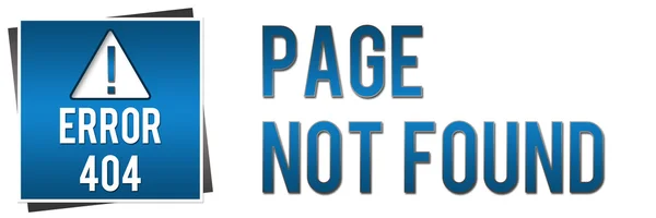 404 Page Not Found - Blue Banner — Stock Photo, Image