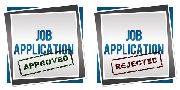 Job Application Approved Rejected — Stock Photo, Image