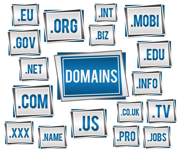 Domains Blue Grey — Stock Photo, Image