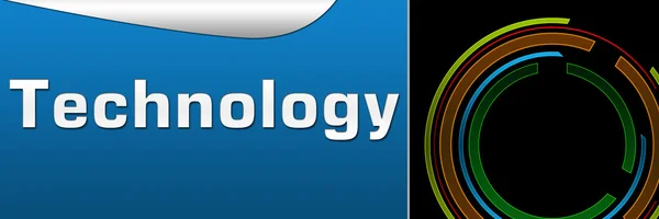 Technology Black Blue Banner — Stock Photo, Image