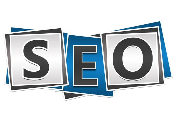 Три блока SEO — стоковое фото