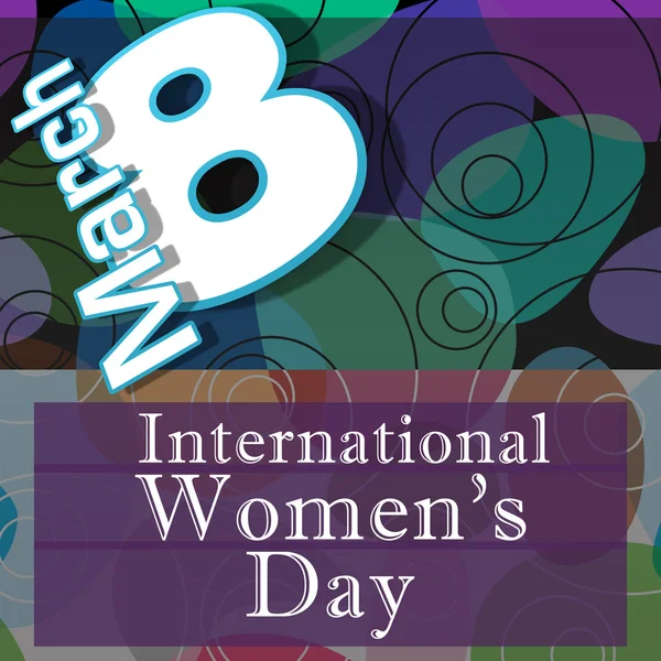 Womens Day Random Colorful Circles — Stock Photo, Image