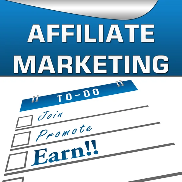 Affiliate marketingu placu — Zdjęcie stockowe