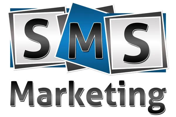 SMS Marketing Trois blocs Image En Vente