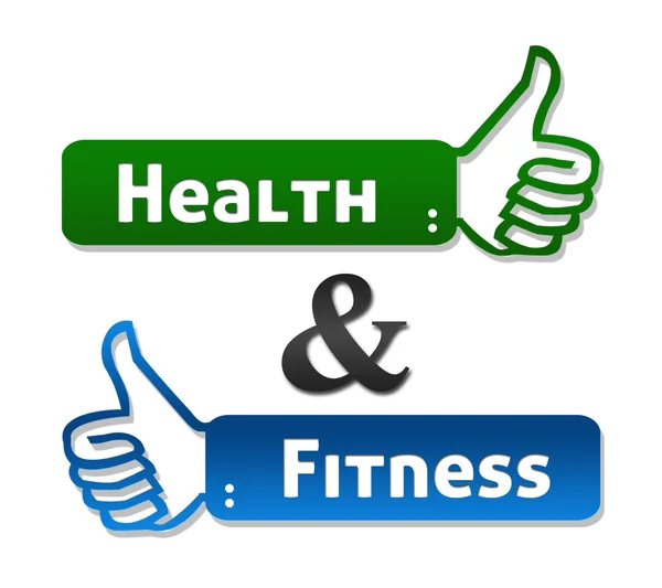 Saúde e Fitness Thumb Up — Fotografia de Stock
