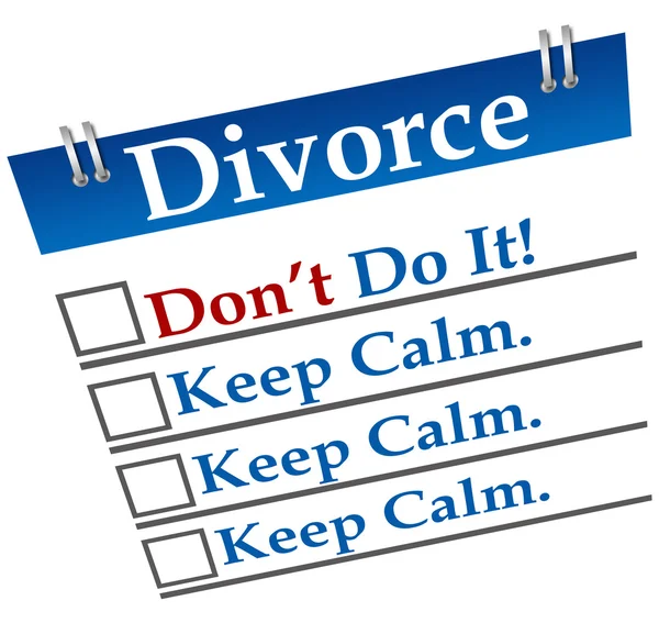 이혼 하지 마세요 — 스톡 사진