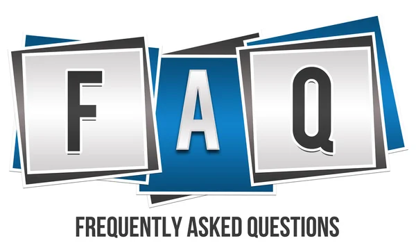 FAQ 3 bloki — Zdjęcie stockowe