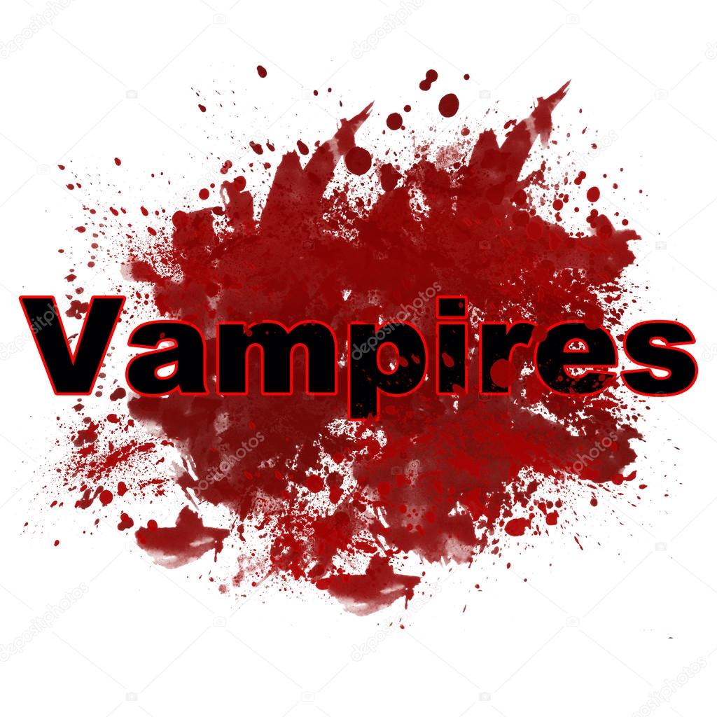 Vampires In Red Messy Blot