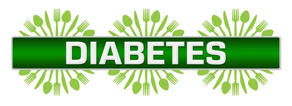 Diabetes Text Written Green Background — Stock fotografie