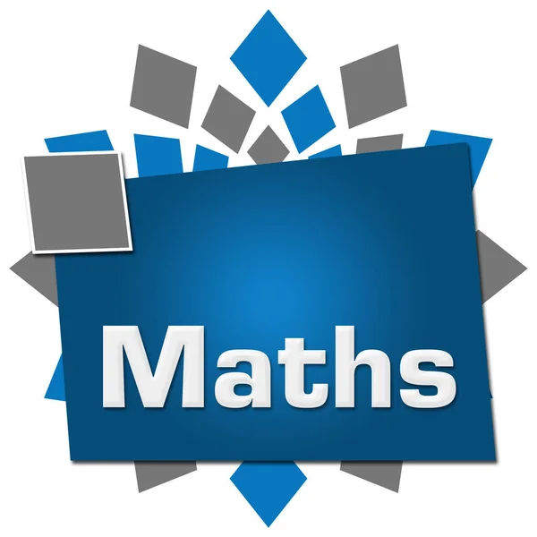 Tekst Matematyczny Napisany Niebieskim Szarym Tle — Zdjęcie stockowe