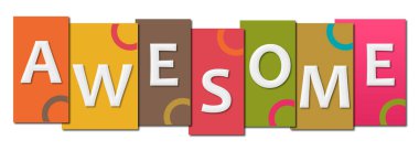 Renkli arkaplanda yazılmış müthiş metin.