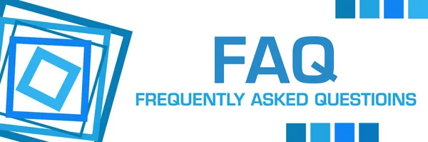 Faq Frequently Asked Questions Text Written Blue Background — Stock Photo, Image