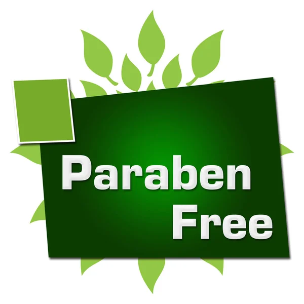 Paraben Free Text Written Green Background — Fotografia de Stock