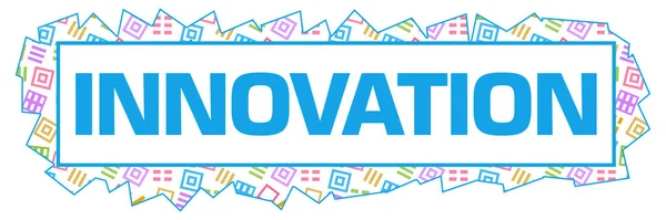 Innovation Text Written Colorful Blue Background — Fotografia de Stock