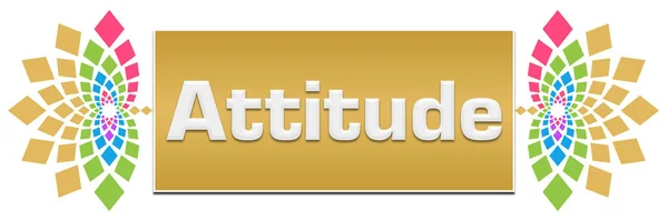 Attitude Text Written Colorful Background — Zdjęcie stockowe