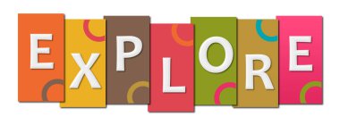 Renkli arkaplanda yazılmış metni keşfet.