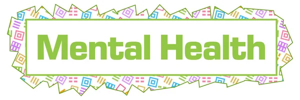 Mental Health Text Written Colorful Background — Stok Foto