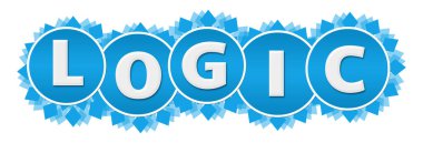 Mavi arkaplan üzerine yazılmış mantık metni.