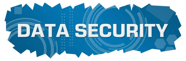 Data Security Text Written Blue Background — Stock Photo, Image