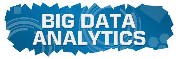 Big Data Analytics Texto Escrito Sobre Fundo Azul — Fotografia de Stock