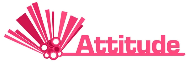 Attitude Text Written Pink Background — Stock Photo, Image