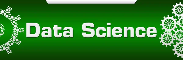 Data Science Text Written Green Background — Stock Photo, Image