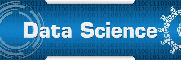 Data Science Text Written Blue Background — Stock Photo, Image