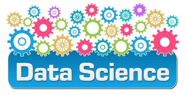 Data Science Text Written Colorful Background — Stock Photo, Image
