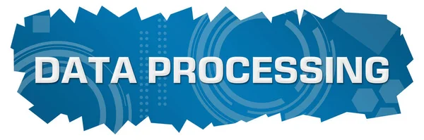 Data Processing Text Written Blue Background — Stock Photo, Image