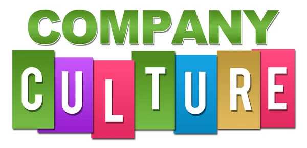 Company Culture Text Written Colorful Background — Stock Photo, Image