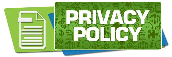 Privacy Policy Testo Scritto Sfondo Verde — Foto Stock