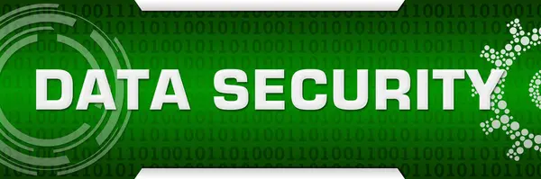 Texto Seguridad Datos Escrito Sobre Fondo Verde — Foto de Stock