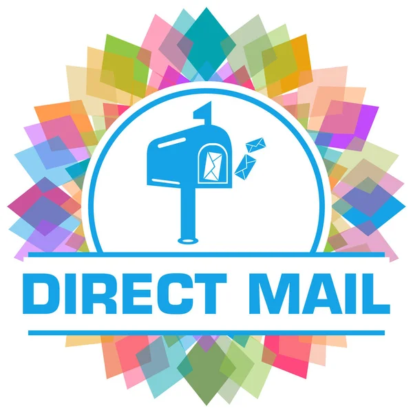 Direct mail concept image with text and related symbol.