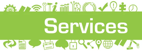 Services Concept Image Text Technology Symbols — Stockfoto