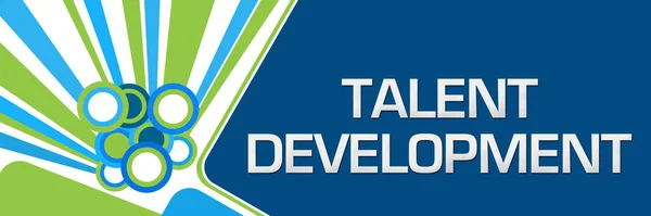 Talent Development Text Written Green Blue Background — Foto Stock