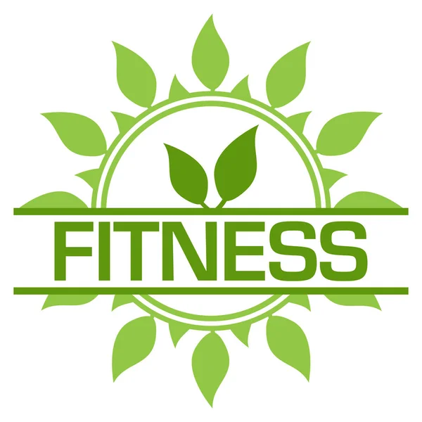 Tekst Fitness Napisany Zielonym Tle — Zdjęcie stockowe