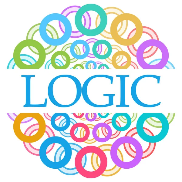 Logic Text Written Colorful Background — Stock Photo, Image