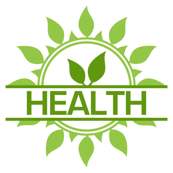 Yeşil Arkaplan Üzerine Yazılmış Sağlık Metni — Stok fotoğraf