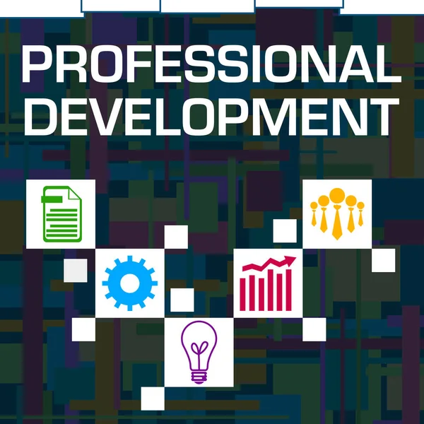 Professional Development Konzeptbild Mit Text Und Geschäftssymbolen — Stockfoto