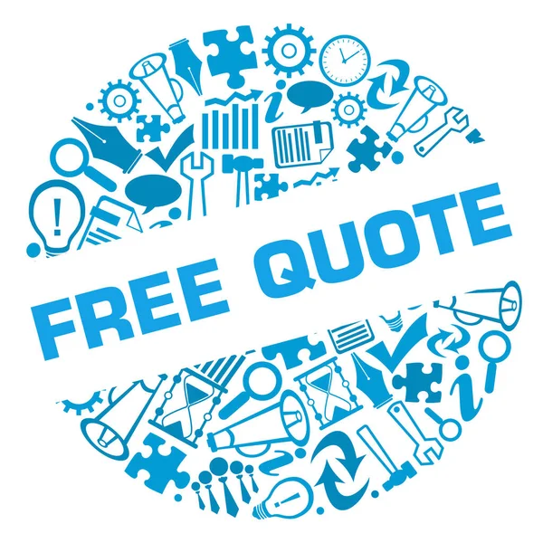 Free Quote Concept Image Text Business Symbols — Φωτογραφία Αρχείου