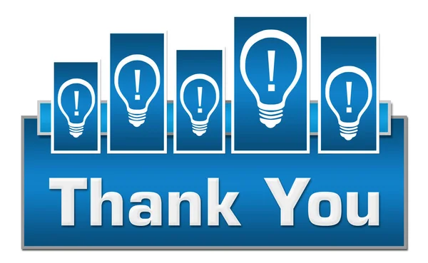 Thank You Concept Image Text Bulb Symbols —  Fotos de Stock