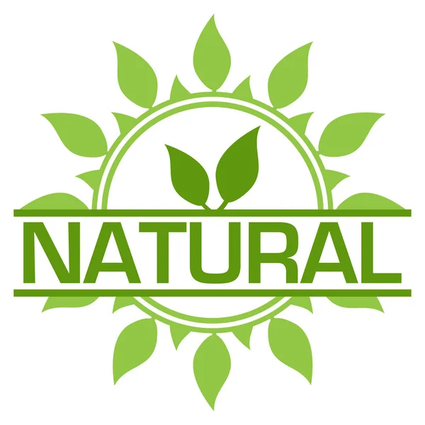Testo Naturale Scritto Sfondo Verde — Foto Stock