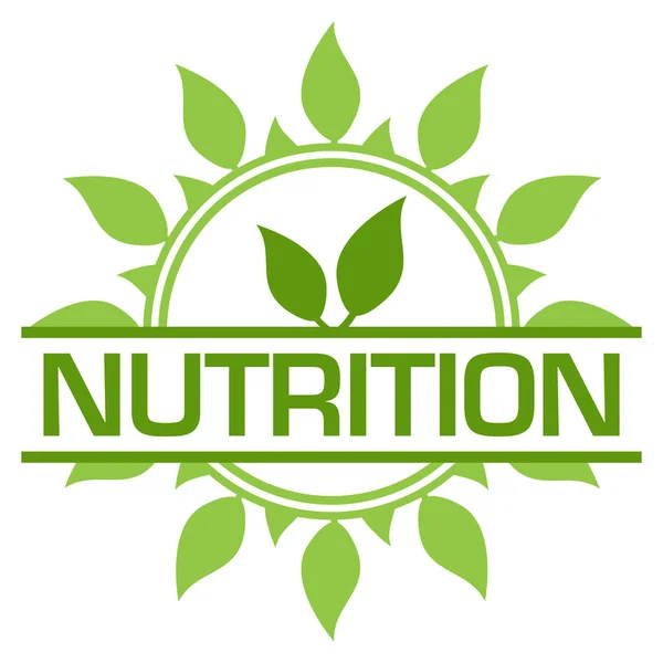 Nutrition Text Written Green Background — Stock Photo, Image