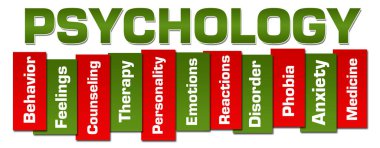 Psikoloji konsept resmi metin ve ilgili sözcük bulut.